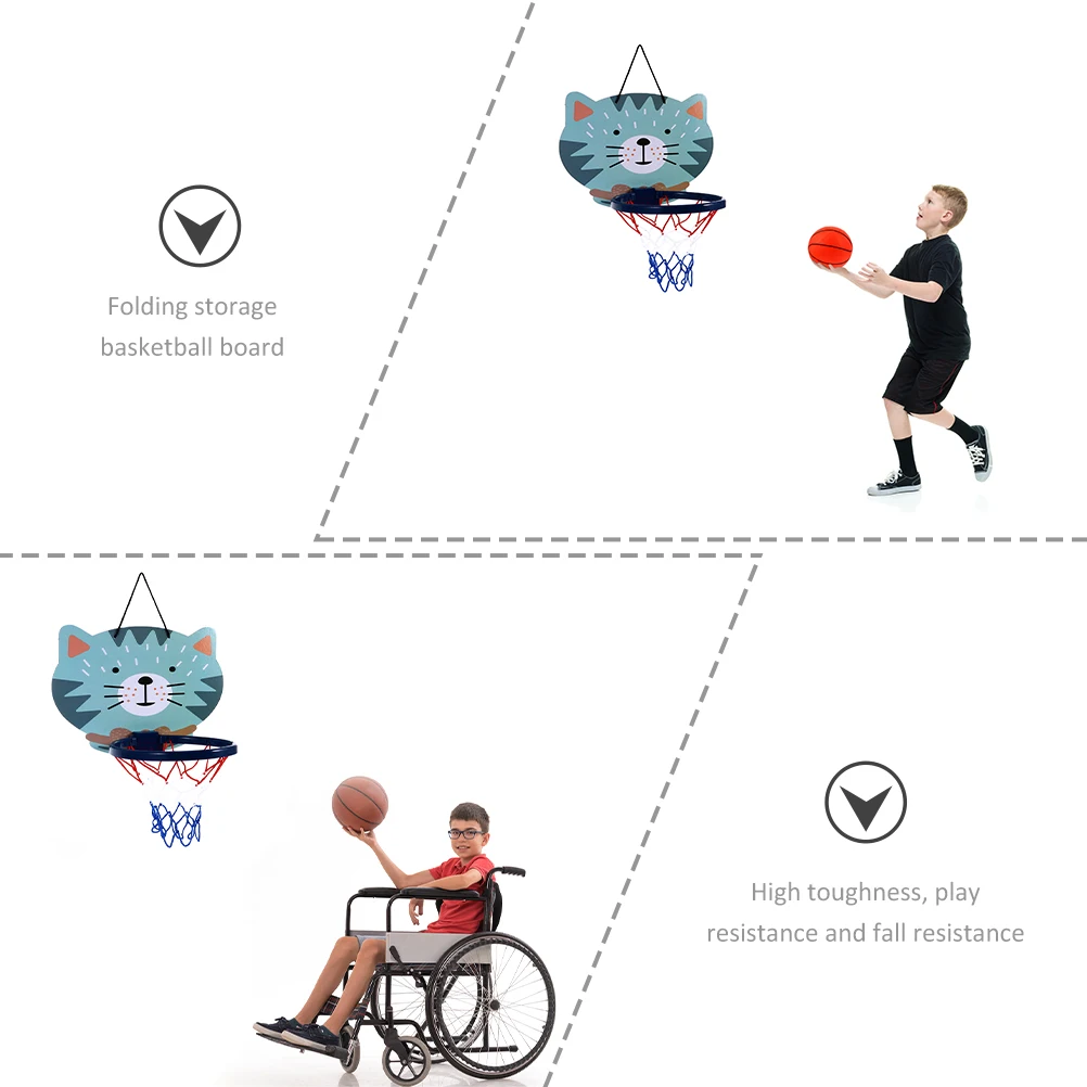 

Basketball Backboard Frame Mini Hoop Indoor Home Toy Lifting Small Plastic Game Basketballs Child