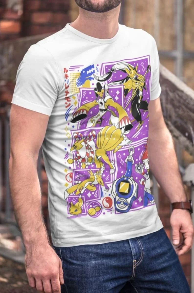 Camiseta Renamon  camisa de Relemon Sakuyamon Taomon Rika Nonaka