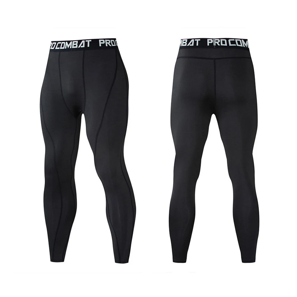 Pop Compression Leggings Men Black Gym Tights Running Leggins Sport Workout Fitness Basketball Tights Men Compression Spandex Pa