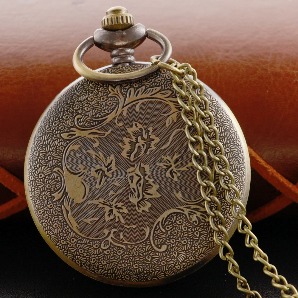 Бронзовые Ретро Кварцевые Карманные Часы Таинственные Приключения Глаз Логотип Значок Часы Классические Мужские и Женские Часы-брелок на один предмет Reloj