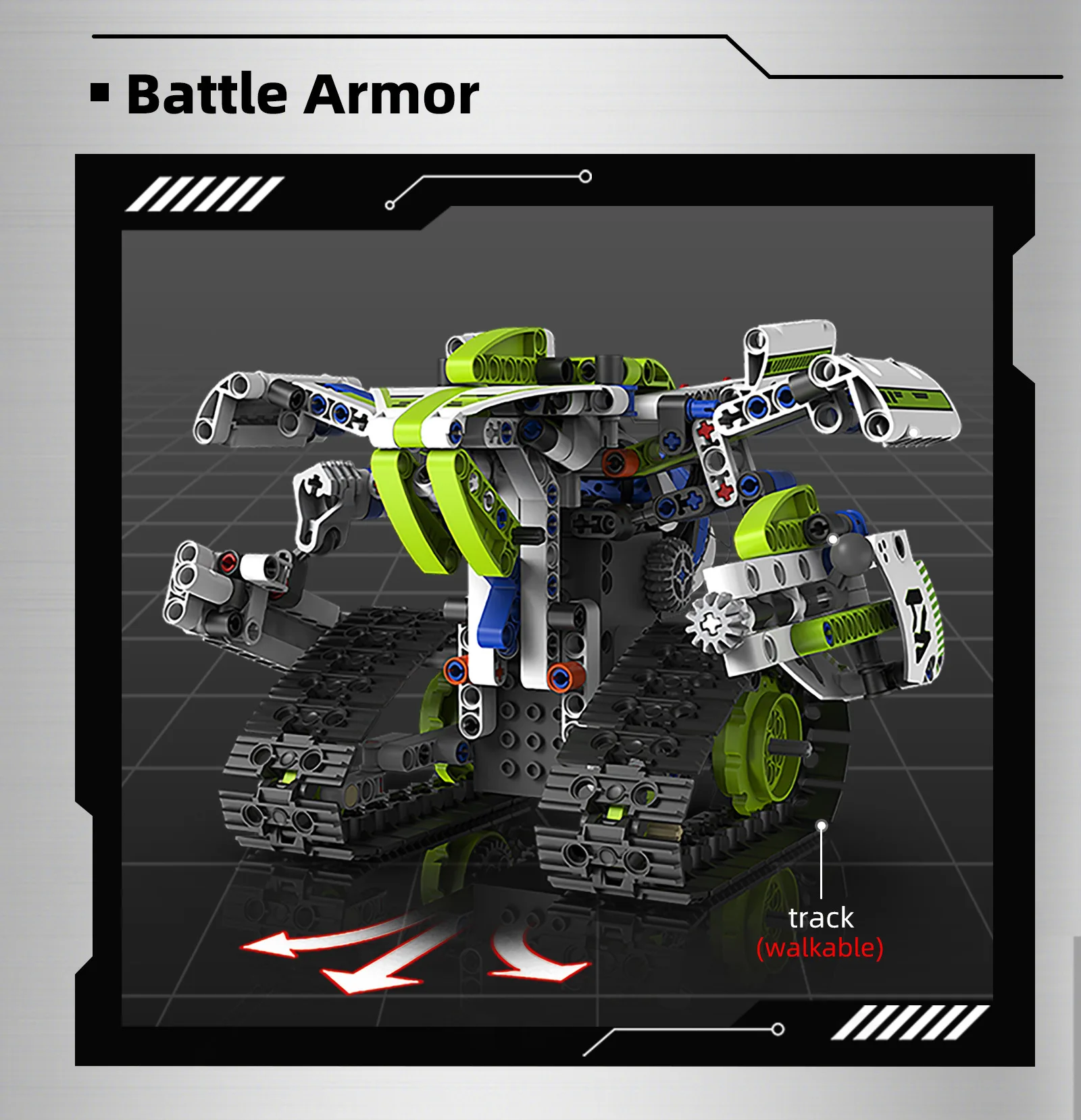 K96158 337PCS 5-in-1 Electric Remote Control Programmable Robot STEM Educational Coding Toy with Digital Display