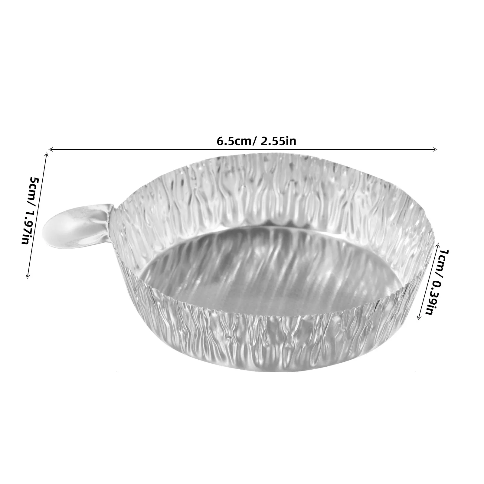 100Pcs Aluminum Foil Weighing Plates Small Lightweight Disposable Sample Trays for Laboratory Powder Liquid Measuring and