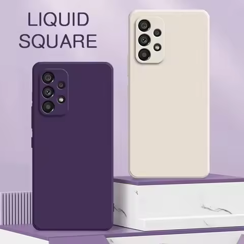 A52 A72 A23 A33 A31 A53 A54 Phone Case for Samsung Galaxy A21S A70 A71 A22 A32 A42 A73 5G Liquid Silicone Cover