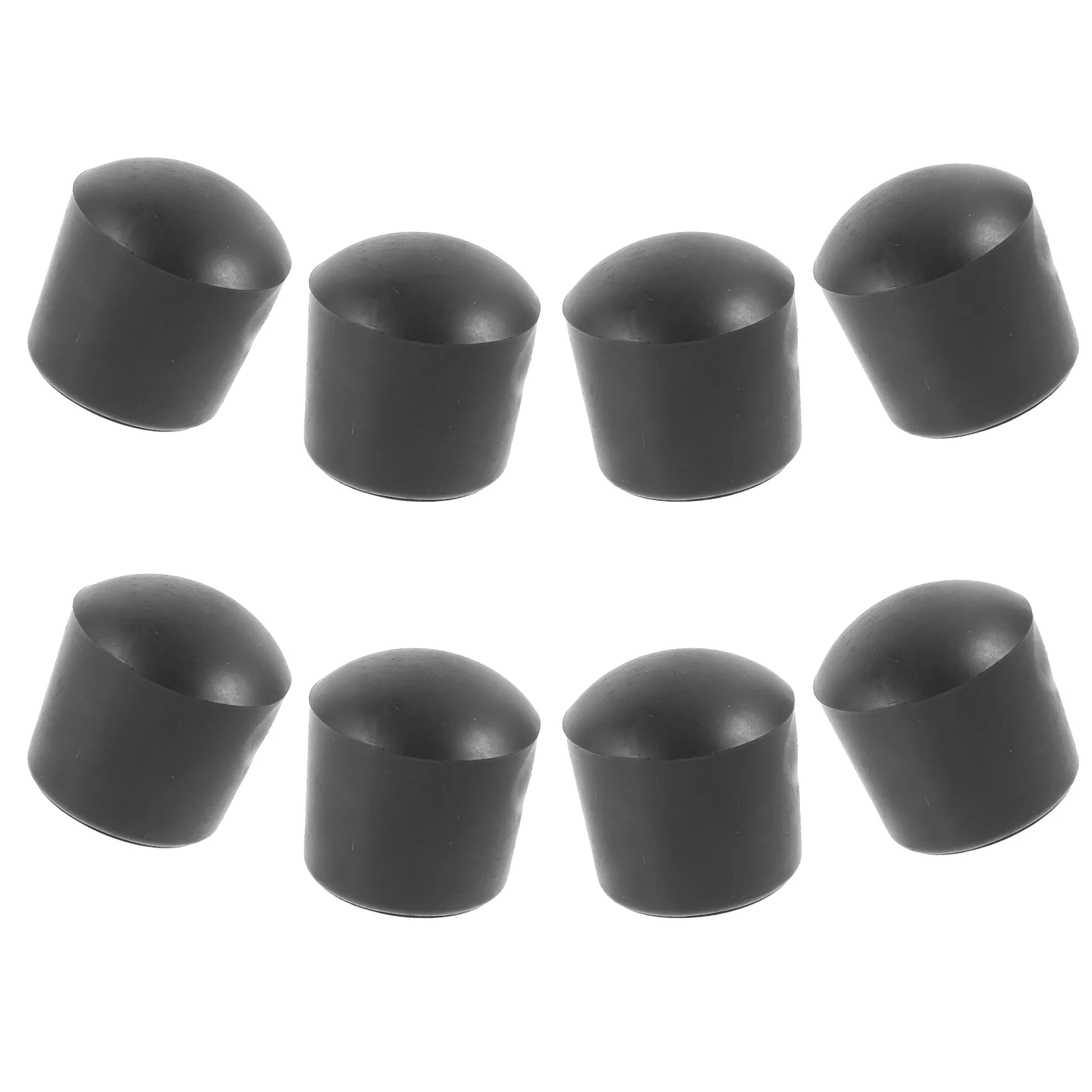 8 Pcs Football Machine Cap Replacement Foosball End Caps Small Rod Black Plug Pole