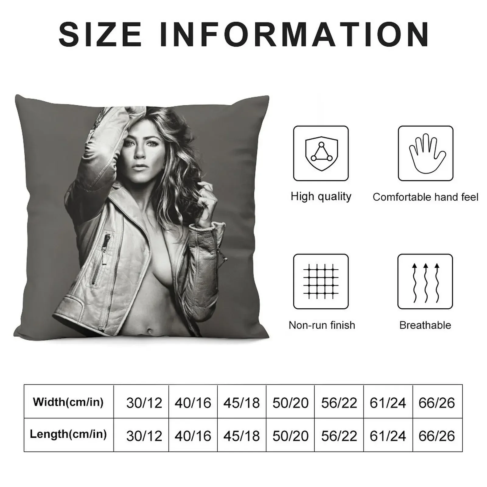 Jennifer Aniston Throw Pillow Luxury Living Room Decorative Cushions autumn pillowcase Bed pillowcases christmas supplies pillow