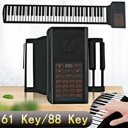 88 61 Key Hand Roll Piano Toys for Kids Boys Educational Keyboard Instrument Girls Learning Music Children Electronic Musical