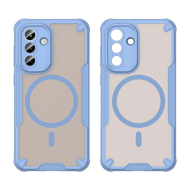 Funda Case For Samsung Galaxy S25 S24 FE A16 A36 4G A17 5G A26 A56 A37 A57 ELVEV Magnetic Scratch-proof PC＋TPU Translucent Cover