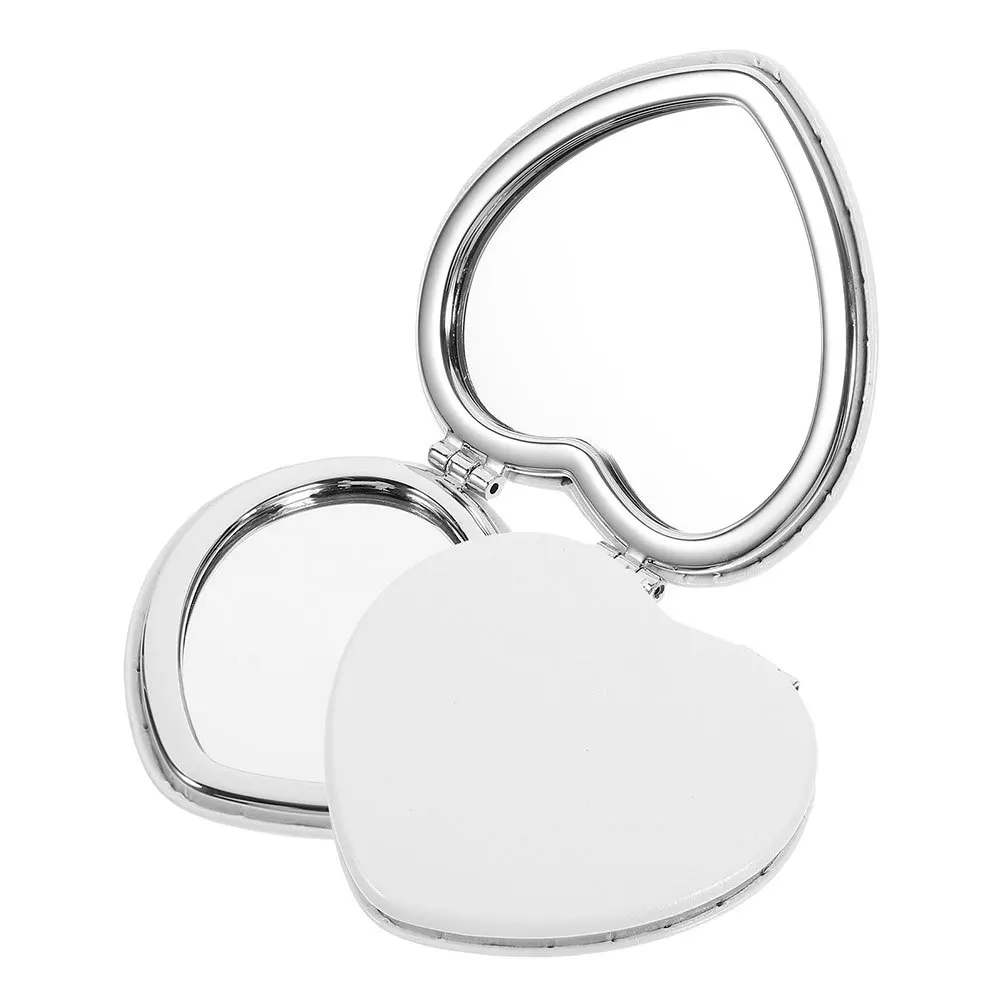 2 個旅行用化粧鏡コンパクト折りたたみ式両面ポケットミラー小さなコンパクトミラー財布用子供用ミラー
