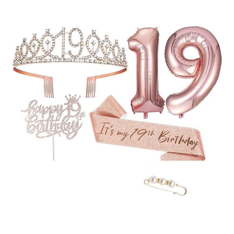 

4 Pcs 18Th Birthday Decorations For Girls Birthday Decorations For Happy Birthday Part