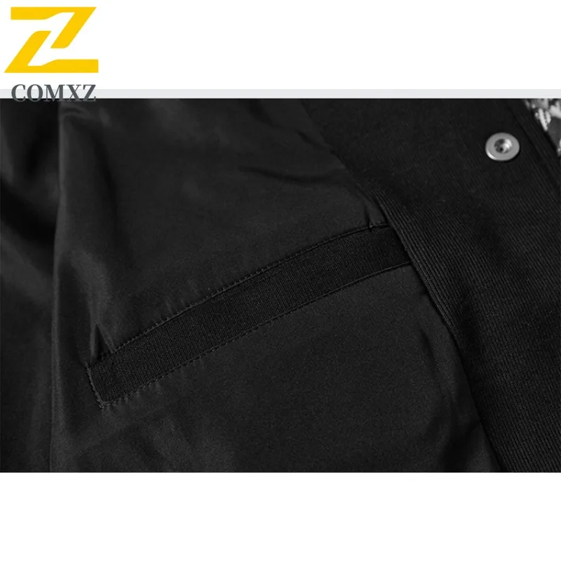​​COMXZ 2025 Men Fashion Baseball Jacket Hip Hop Style Breathable Coat Urban Trendy Comfortable Leisure Streetwear Jackets ​​