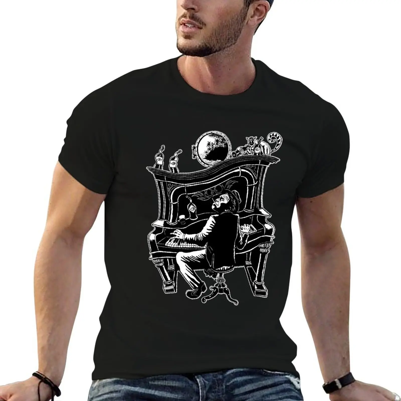 

Tom-Waits-The-Piano-Has-Been-Drinking-Classic-T-Shirt korean fashion summer top fitted t shirts for men