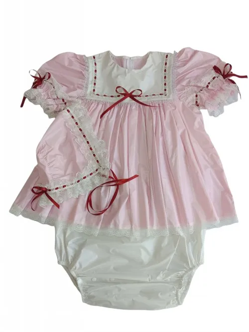 adult & infant one-piece dress (with matching straps) DZABLTTZ01-15