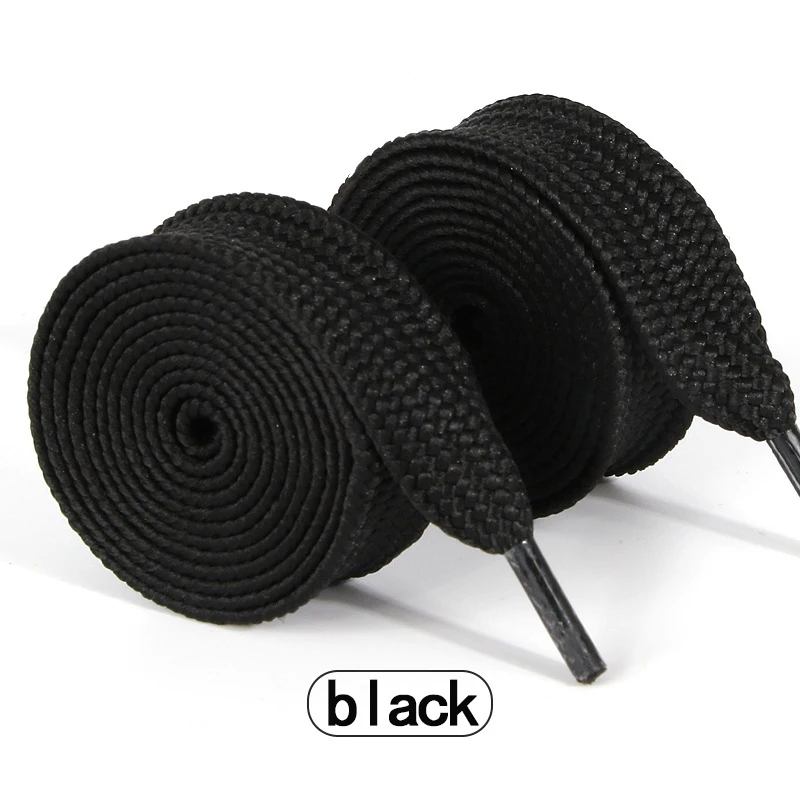 Neuer Stil, 2,2 cm breit, flache Polyester-Schnürsenkel, einfarbig, hochwertige, hochästhetische Schuhschnüre für Mädchen – Detail 13