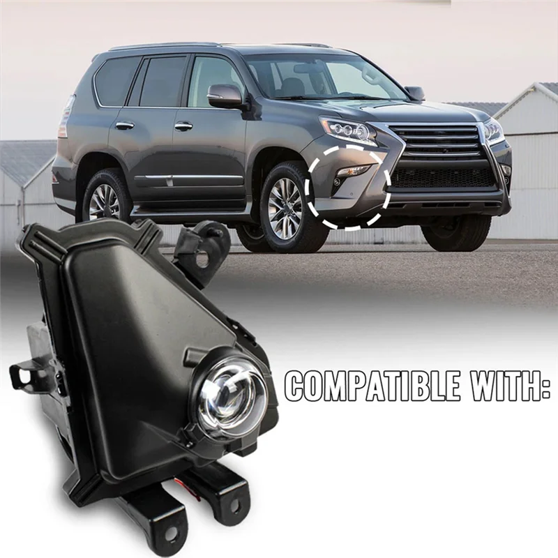 مجموعة مصابيح الضباب LED الأمامية للسيارة لكزس GX460 GX400 2014-2020 DRL مصابيح الضباب النهارية