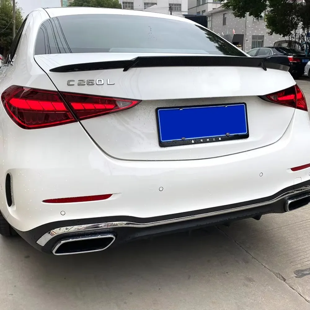 

Rear Trunk Roof Lid Spoiler Wing Tail Tailgate Splitter Lip Spoilers For Mercedes Benz C Class W206 C200 C260 C300 2022+