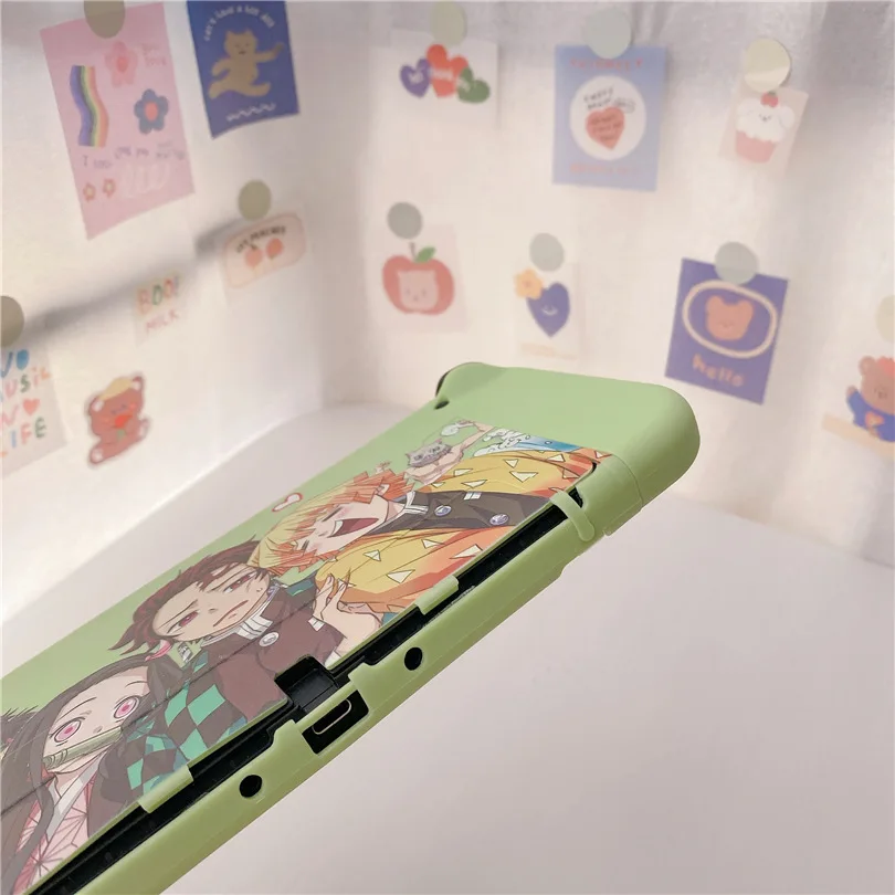 Bonito dos desenhos animados caso macio doca estação capa escudo protetor para nintendo switch oled ns console protetor de cristal pele