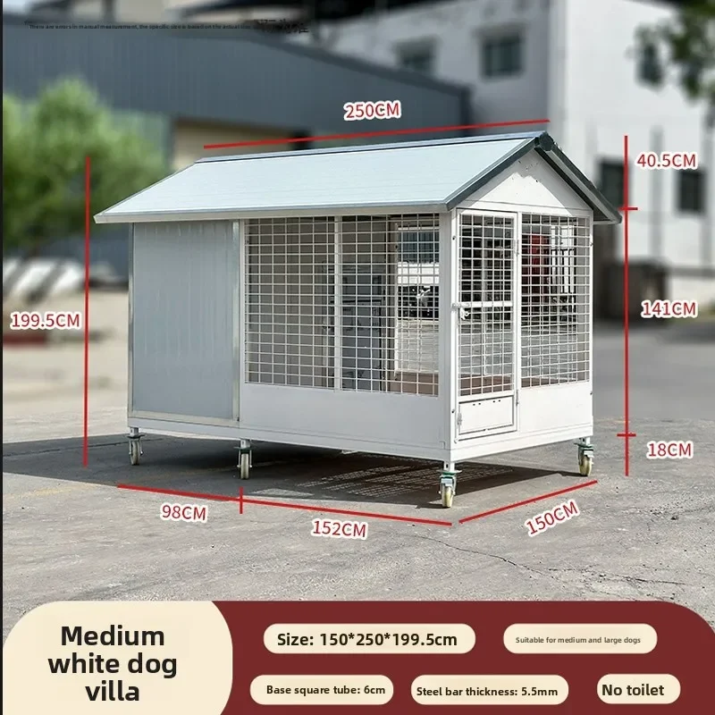 Durable Outdoor and Indoor Dog House, Comfortable Pet House for Small, Medium and Large Dogs, Weatherproof Shelter Kennel