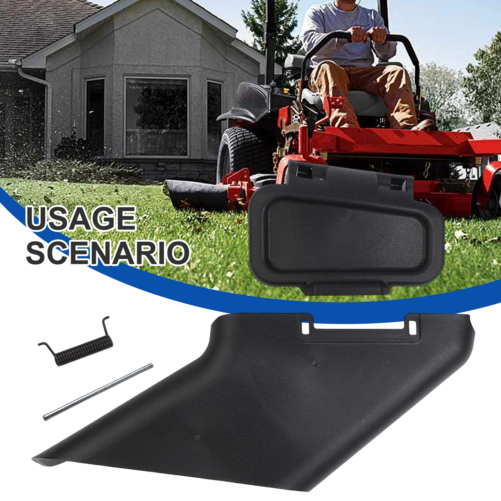 For Toro Lawn Mower Side Discharge Chute and Deflector Set Compatibility with Various Models for Efficient Use