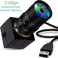 ELP Global Shutter USB Camera High Speed 120fps 210fps Webcam 720P Monochrome Web Camera Industrial USB Mini PC Zoom Camera