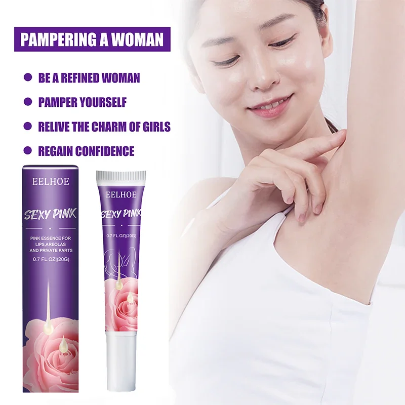 Body Brightening Cream Intimate Area Pink Essence Underarm Knee Butt Dullness Brighten Improve Lip Moisturizer Facial Skin Care