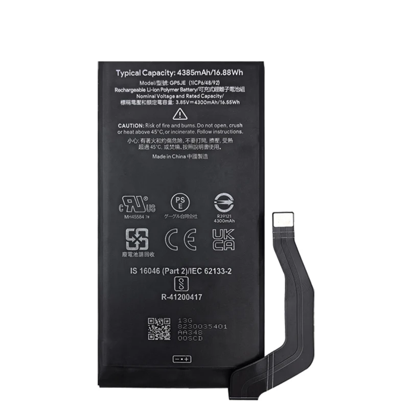 2024 anos nova bateria 4385mah gp5je para htc pixel 7a 5g bateria de substituição do telefone gp5je para google pixel 7a baterias bateria