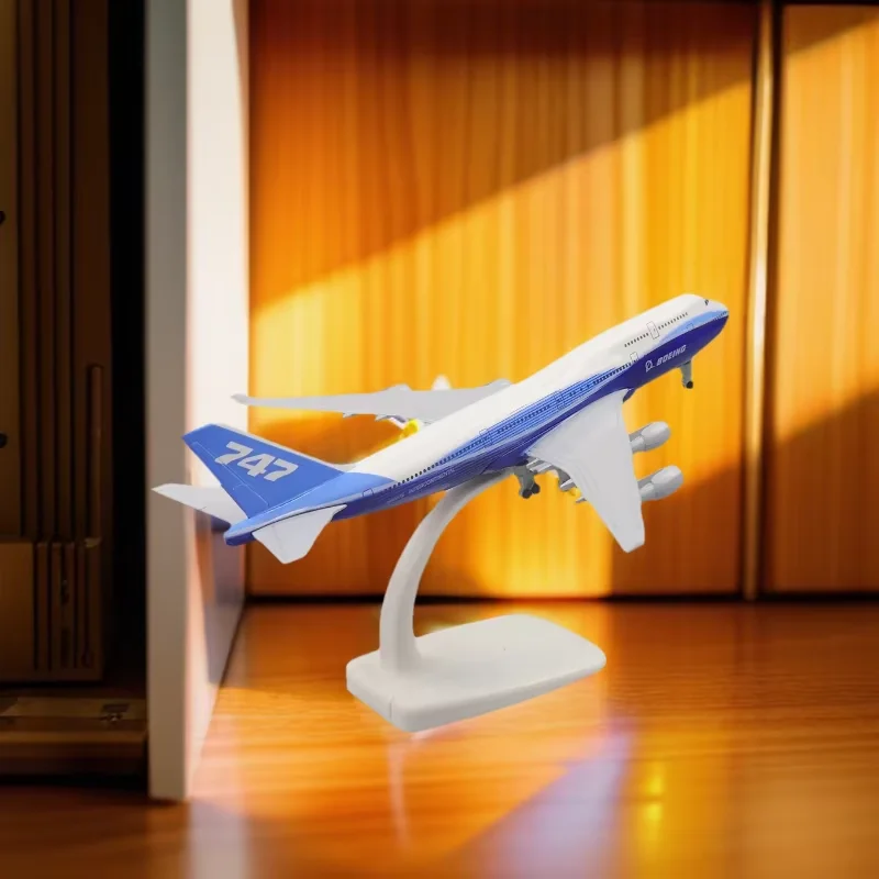 

Aircraft 20cm Fit for Aviation Prototype 747 with Landing Gear B747 Alloy Airplane Model with Stand Boys Child Toy Collection