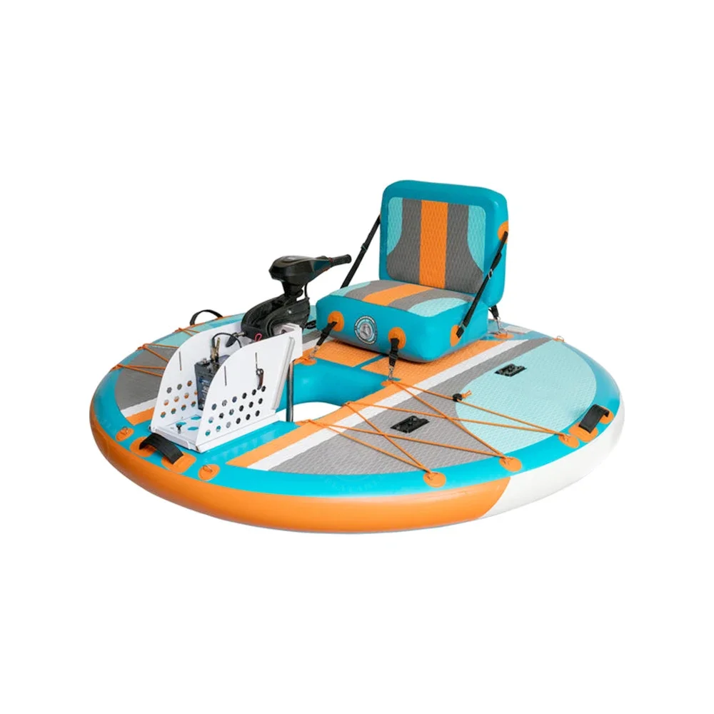 Flatwater Fun Boats Drop Stitch Durable Professional Inflatable Float Fishing Boats With Motor