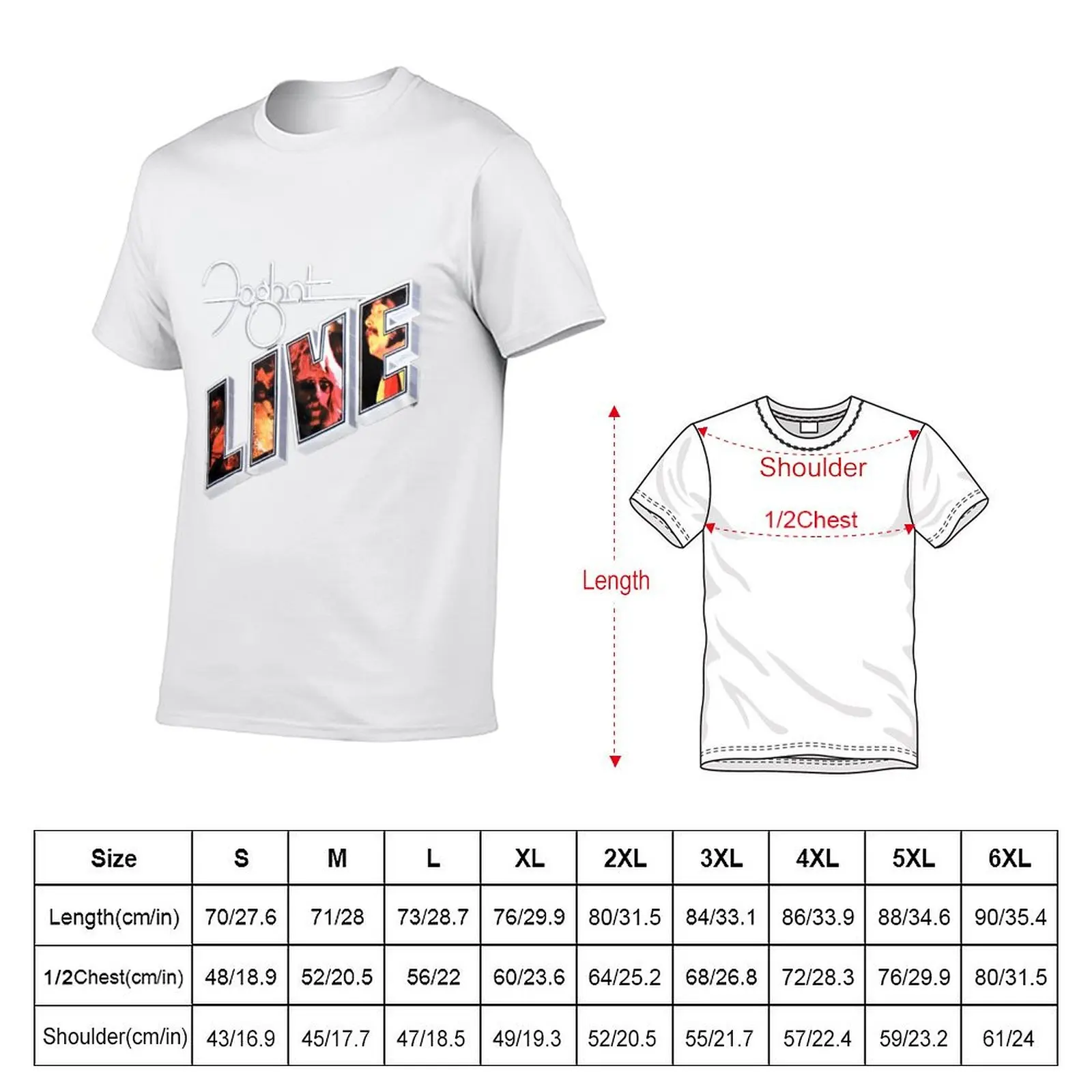 Foghat T-Shirt anime t shirts for man men t shirt cotton 100% T-Shirt