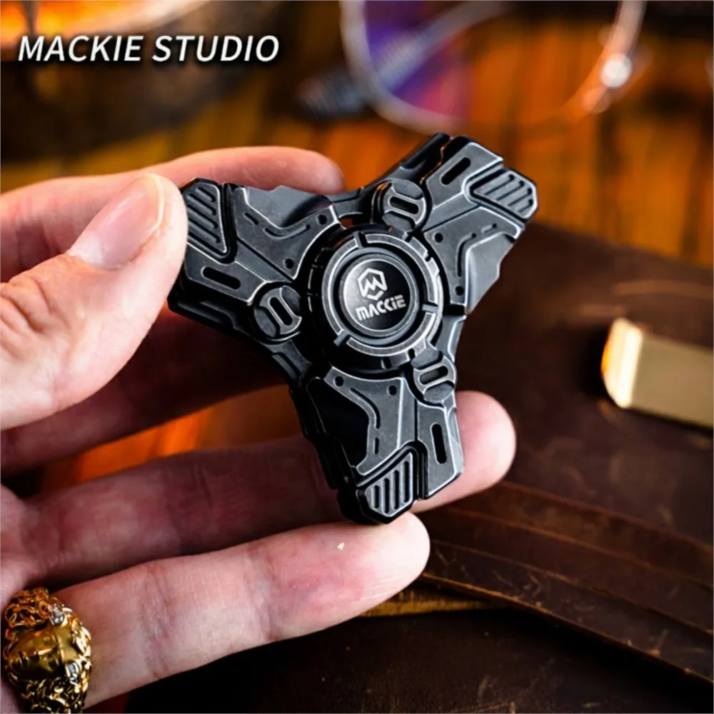 Mackie RX-03 fidget spinner três folhas spinner brinquedos para adultos brinquedos de ansiedade giroscópio de aço inoxidável alívio do estresse brinquedo