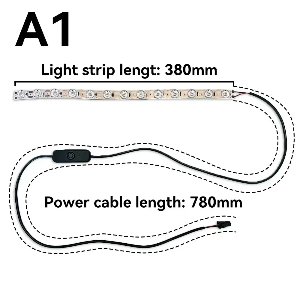 Mini tira de luces Led para impresora 3D, accesorio Super brillante, resistente a altas temperaturas, para laboratorio de bambú A1