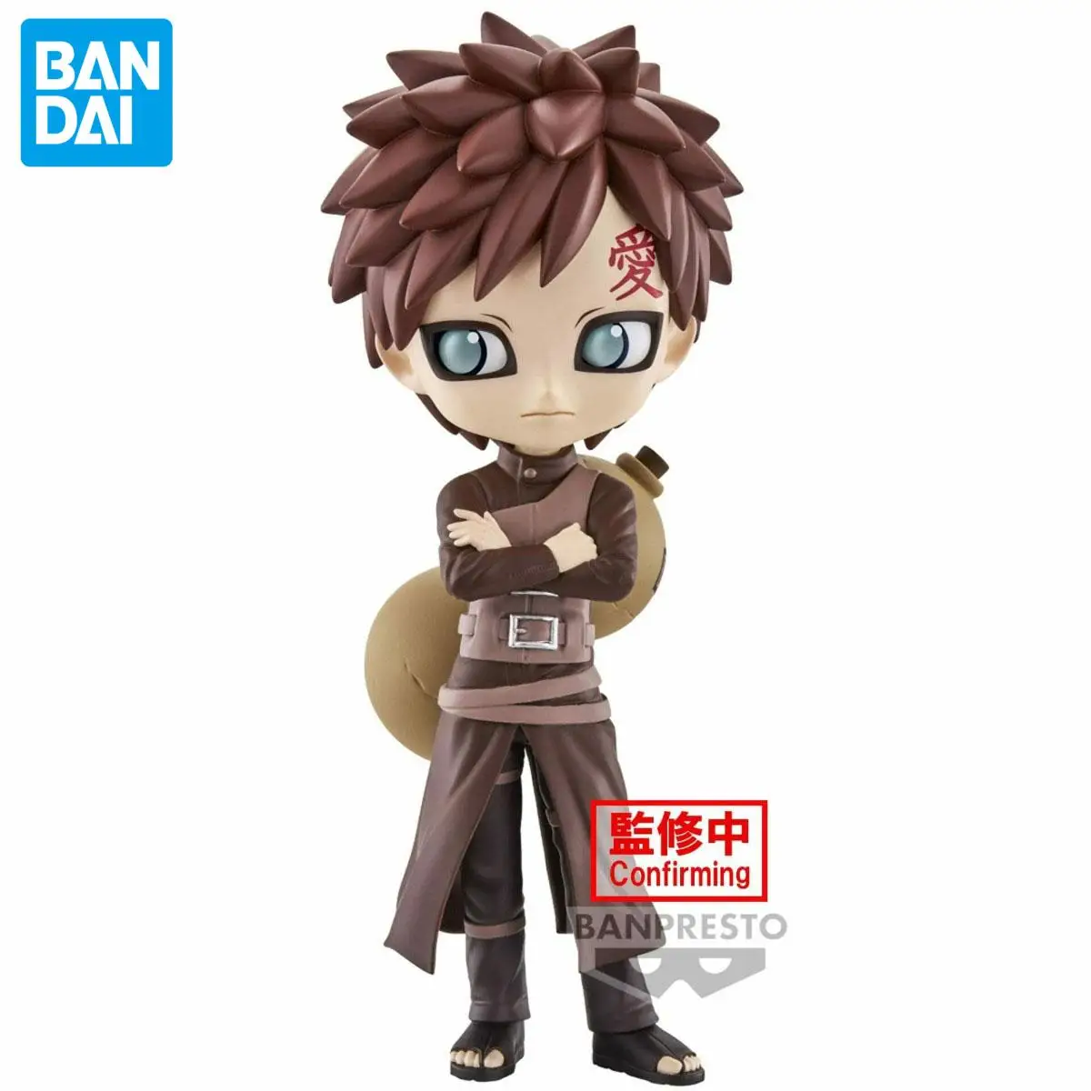 Figuras de anime originais oficiais genuínas banpresto q posket naruto gaara anime genuíno colecionável caixa modelo decoração