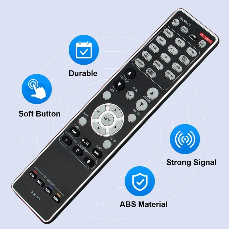 RC017SR Replace Remote Control For AV Home Theater Receiver RC017SR Remote Contro SR6007 NR1603 SR5007