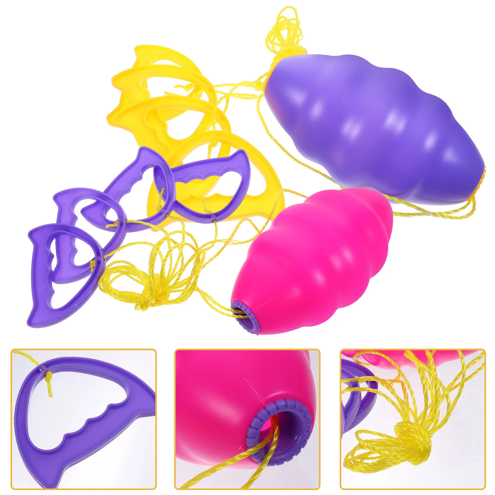 2Pcs Hand Ziehen Rally Bälle Doppel Kooperation Interaktive Bälle Outdoor Eltern Kind Ausübung Koordination Spiel