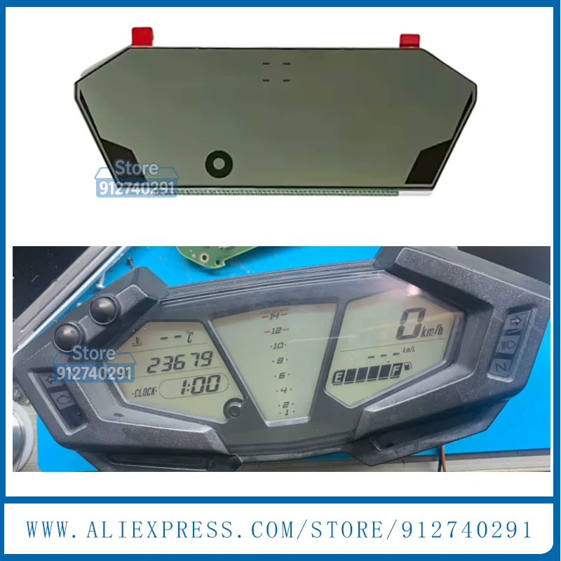 LCD Display Screen For Kawasaki Z800 ZR800A 880028 KA0487001 2013-2016 LCD Dashboard Motorcycle Speedometer Instrument Cluster