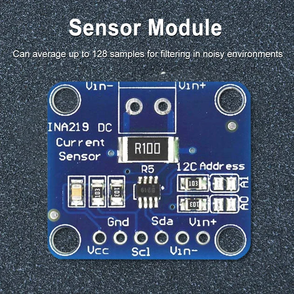 1-5pcs MCU-219 INA219 I2C Zero Drift Bi-directional Current Power Monitoring Sensor Module Sensor Breakout Monitoring Modules