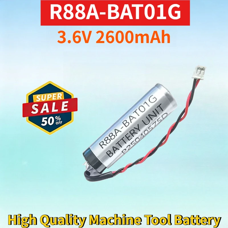 

New R88A-BAT01G 3.6V 2600mAh Li-Polymer Rechargeable Battery for Omron Electronic Encoder CNC High Quality Machine Tool Battery