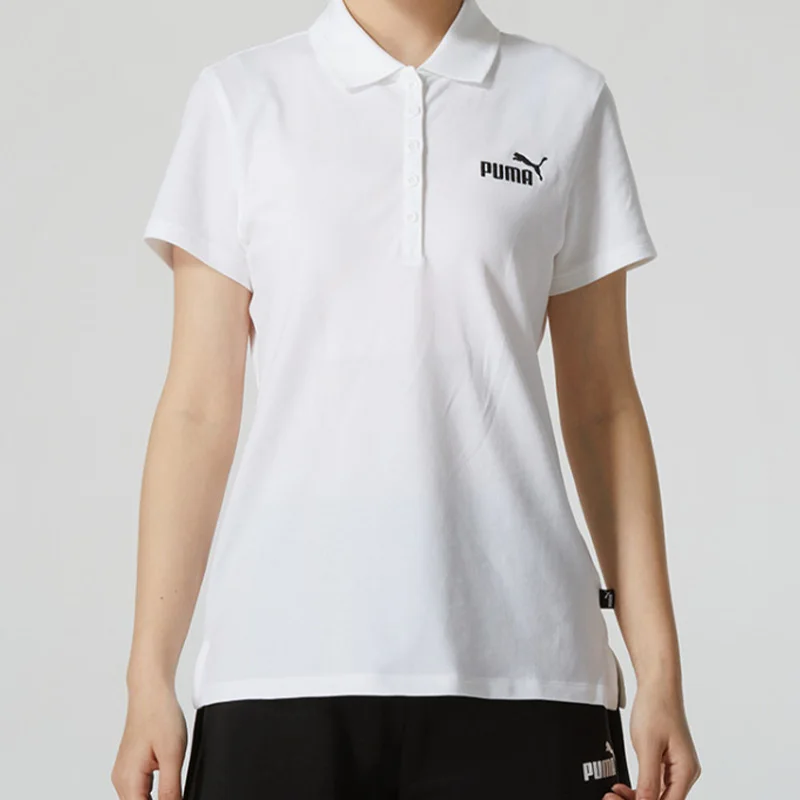 

Puma Women's Fashion Embroidered Logo Sports Top Comfortable Breathable Casual Lapel Short Sleeve Polo Shirt 630564-02
