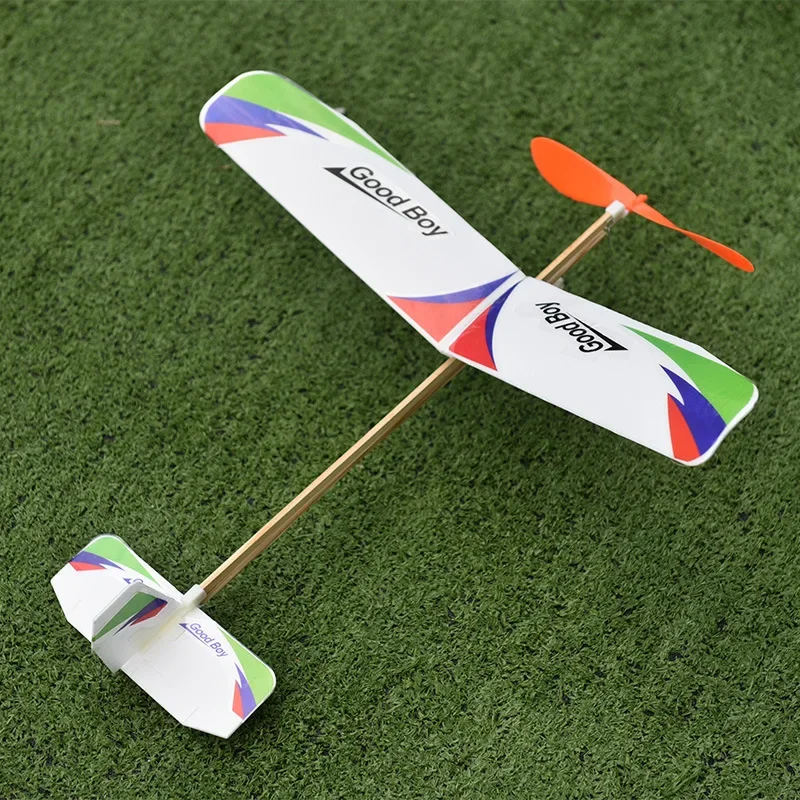 Rubber Bands Power Airplane Glider Hand Launch Throwing Foam Outdoor Toy