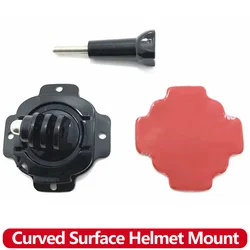 Curved Surface Helmet Mount Base Holder For Gopro Hero 13 12 11 10 9 8 7 AKASO insta360 SJCAM DJI Osmo Action Camera Accessories