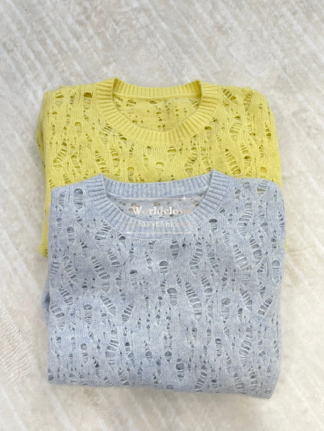 

2025 New Beautiful Grey Short Sleeve Hollow Blouse Tops