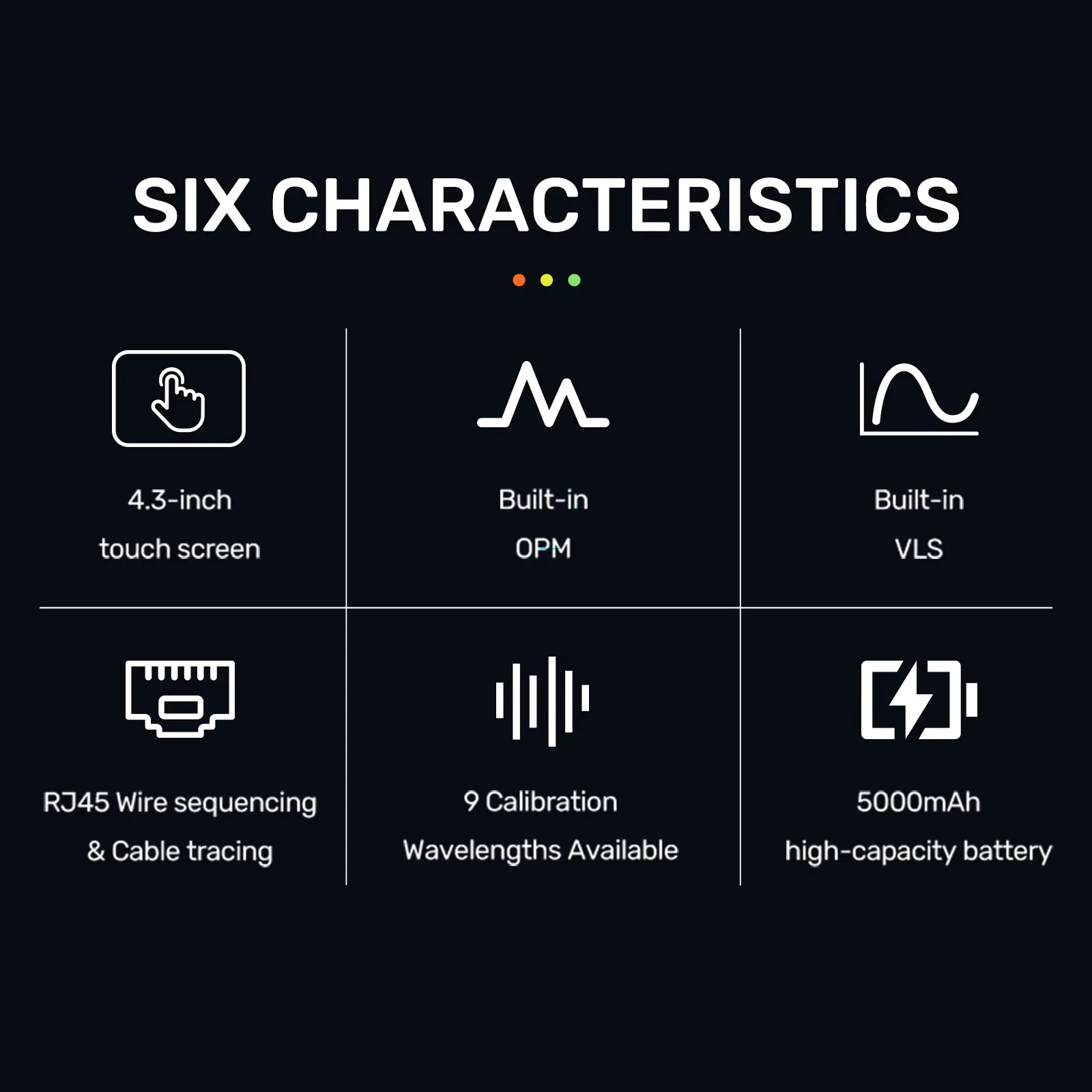 KOMSHINE Optical MultiMeter PPM-43 Built-in OPM OLS RJ45 Support 9 Wavelength Type-C Charging 5000mAh Big Battery Capacity
