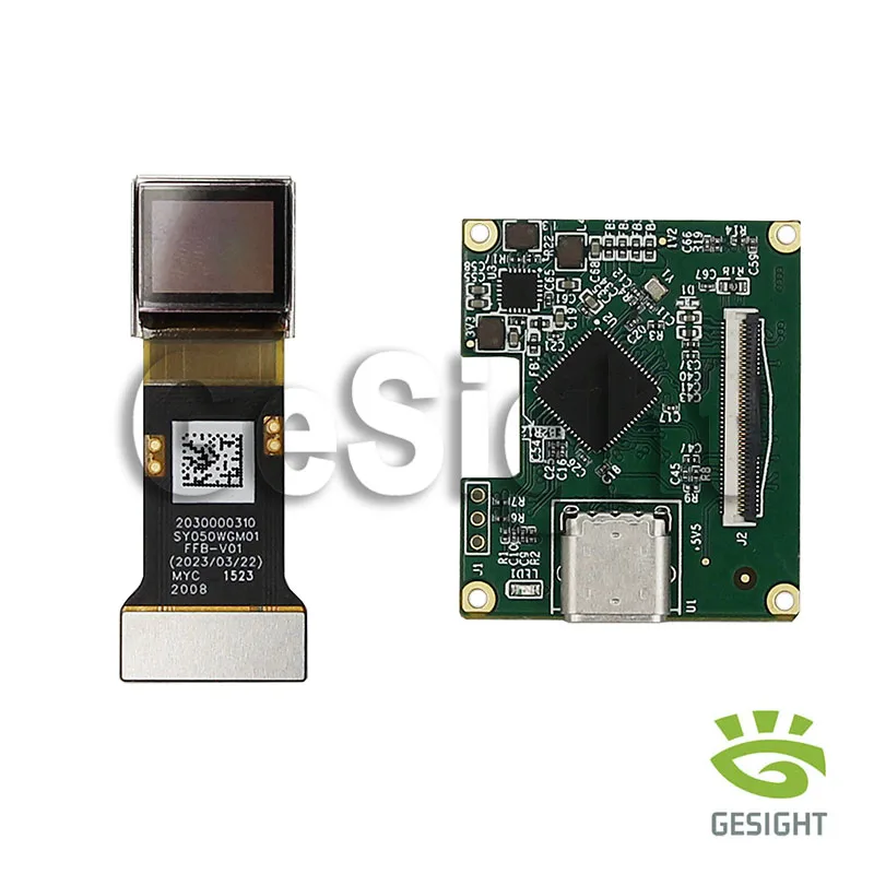 0.5 Inch Micro OLED Display 1600X1200 MIPI Type-C Driver Board For Microscope AR VR HMD Smart Device