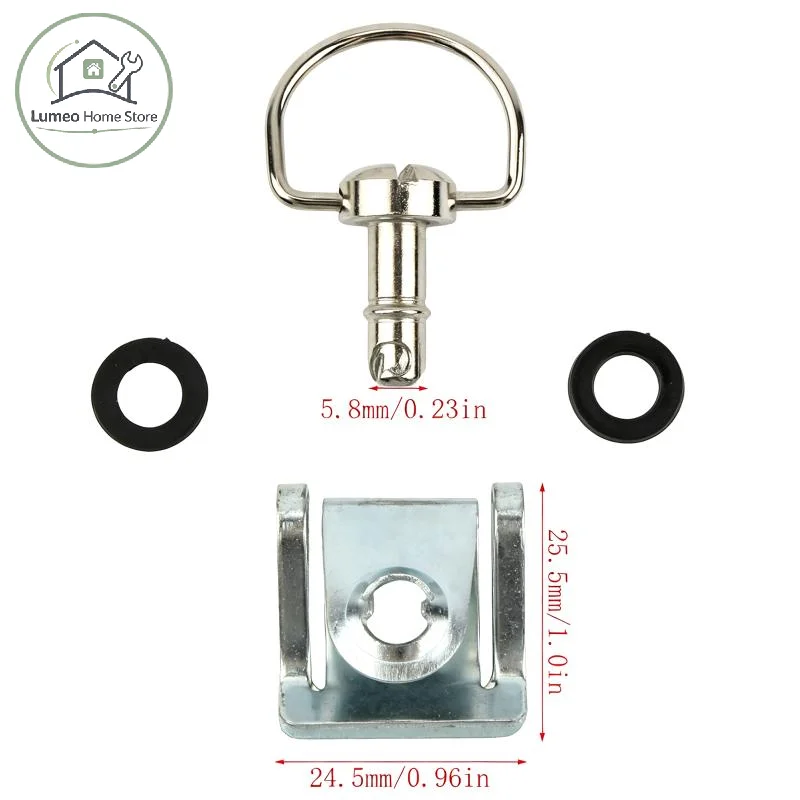 17mm Motorcycle Quick Release Screws 1/4 D-Ring Fairing Fastener Anti-loose Turn Race Parts for Motorbike Maintenance