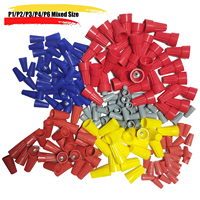 125-75pcs/Set Quick Wire Connector Colorful Electrical Insulated Crimp Twist Terminal P1-P6 Nut Spring End Cap Connection