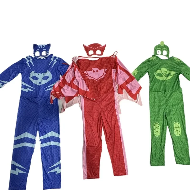 PJ Masks Catboy Gekko Owlette Boys Girls Anime Hero Cosplay Costume Clothes Halloween Birthday Party Kids Gift