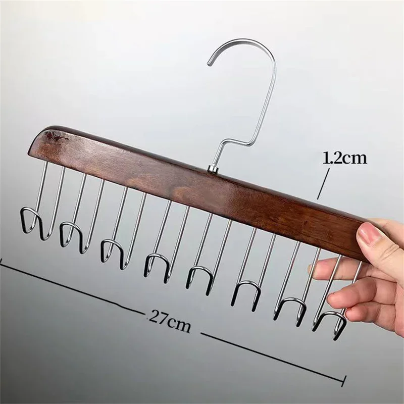 Drying Rack Multifunctional Solid Wood Clothes Hanger Belt Hanger Bag  Pants Scarf Hanger Tie