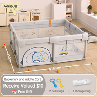 PANGDUBE Cute Baby Playpen Large Size Playground for Kid Safety Fence Indoor Outdoor  Toddler Activity Center