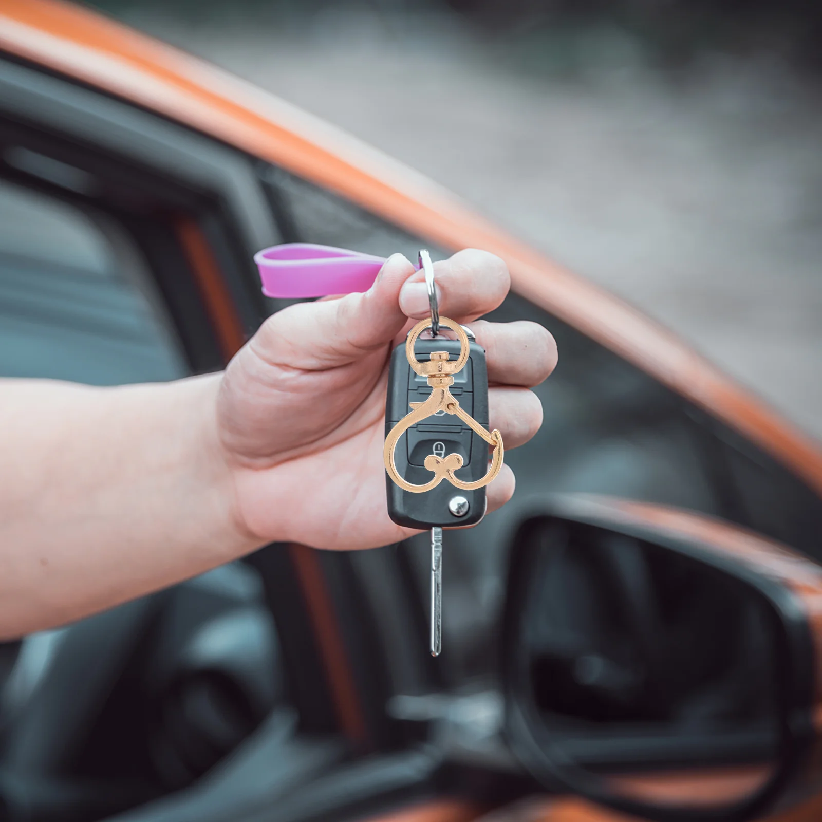 

6pcs Metal Key Ring Purse Hardware Handbag Supplies Bag Fastener Metal Rings Craft Accessories Keyrings Luggage Parts