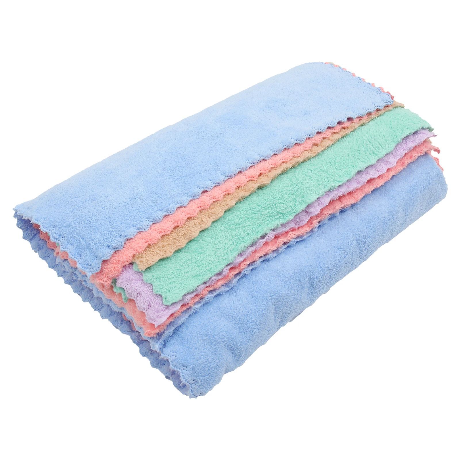 

5 Pcs Small Animals Towel Premium Polyester Guinea Pig Accessories Hamster Bath Absorbent Soft Breathable Pet Bed Nest Mat