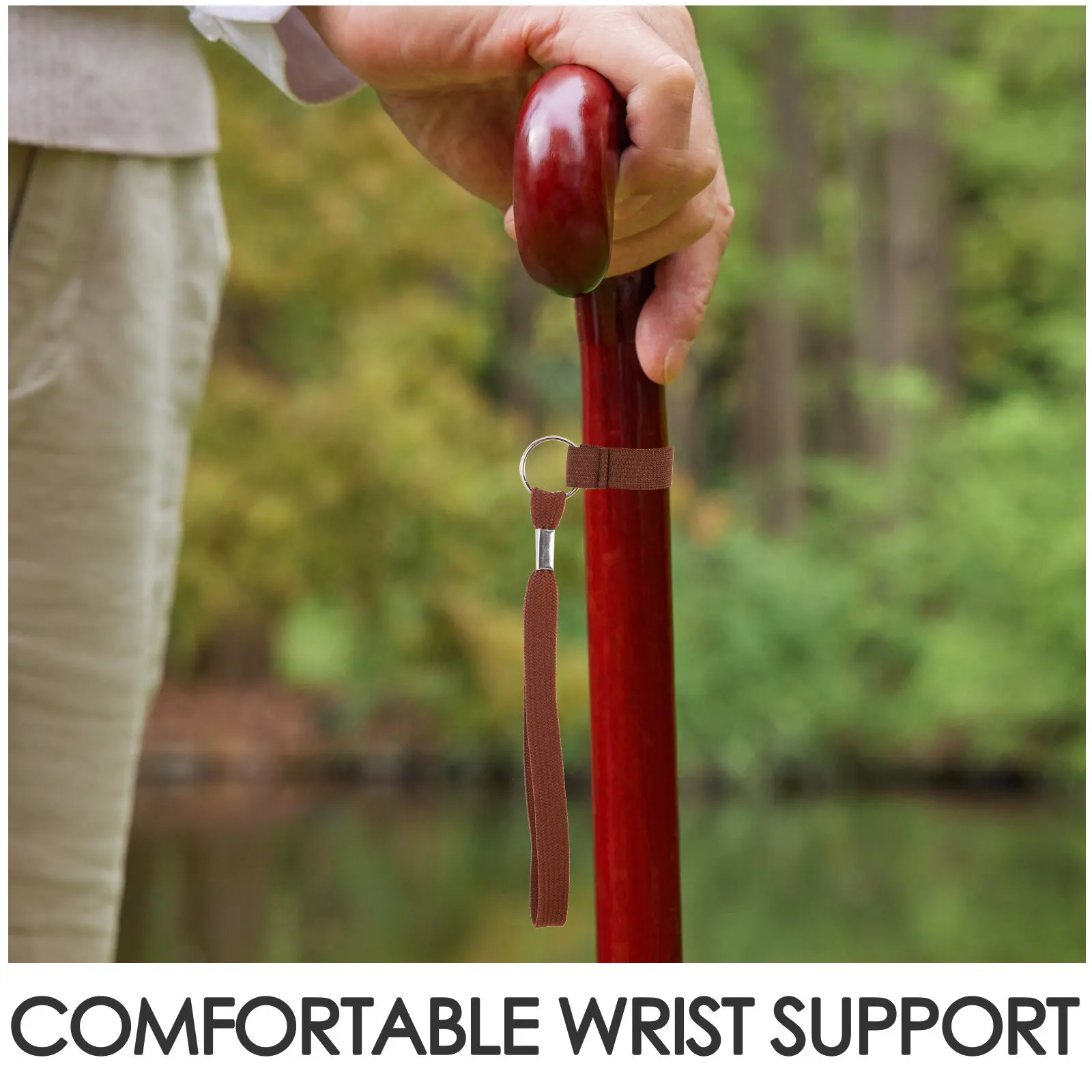 8Pcs Trekking Pole Wrist Straps Walking Stick Anti-Loss Soft Hand Strap Lanyard Climbing Cane Accessory Walker Cane Support